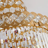 Modern Luxury Stairs Large Crystal Chandeliers Hanging Lamp Villa Hotel Lobby Loft Living Room Decor Rotating Long Pendant Light