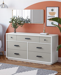 Valencia 7-Drawer Wide Dresser