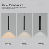 Modern Nordic Led Pendant Lamp Double Head Pendant Light Dining Room 2m Hanging Lamp Pipe Decora Cylinder Pipe Line Chandelier