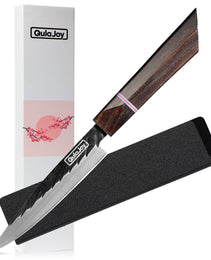 Qulajoy 8 Inch Japanese Chef Knife, Professional Hand Forged High Carbon Steel Kitchen Chef Knife,Cooking Knife With Ebony Handle