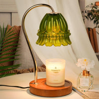 Pink&Green Candle Warmer Lamp W/Timer, Christmas Birthday Gifts for Women