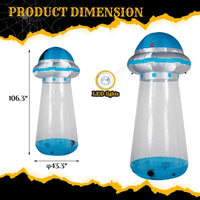 8.8-ft LED UFO Halloween Inflatable – CJ product view 2