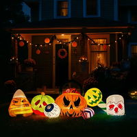 8-ft Pumpkin, Eyeball & Candy Halloween Inflatable – CJ product view 3