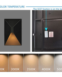 Up/Down LED Wall Lights - 8" - 12W - 5CCT Selectable - JXLBD08