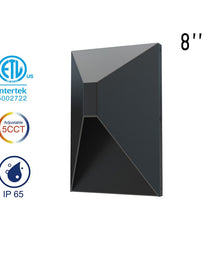 Up/Down LED Wall Lights - 8" - 12W - 5CCT Selectable - JXLBD08
