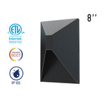 Up/Down LED Wall Lights - 8" - 12W - 5CCT Selectable - JXLBD08