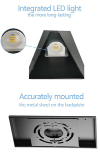 Up/Down LED Wall Lights - 8" - 12W - 5CCT Selectable - JXLBD08