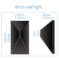 Up/Down LED Wall Lights - 8" - 12W - 5CCT Selectable - JXLBD08