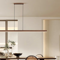 Simple One-word Restaurant Led Pendant Lights Modern Long Dining Table Bar Island Chandeliers Home Interior Decor Lighting Lamps