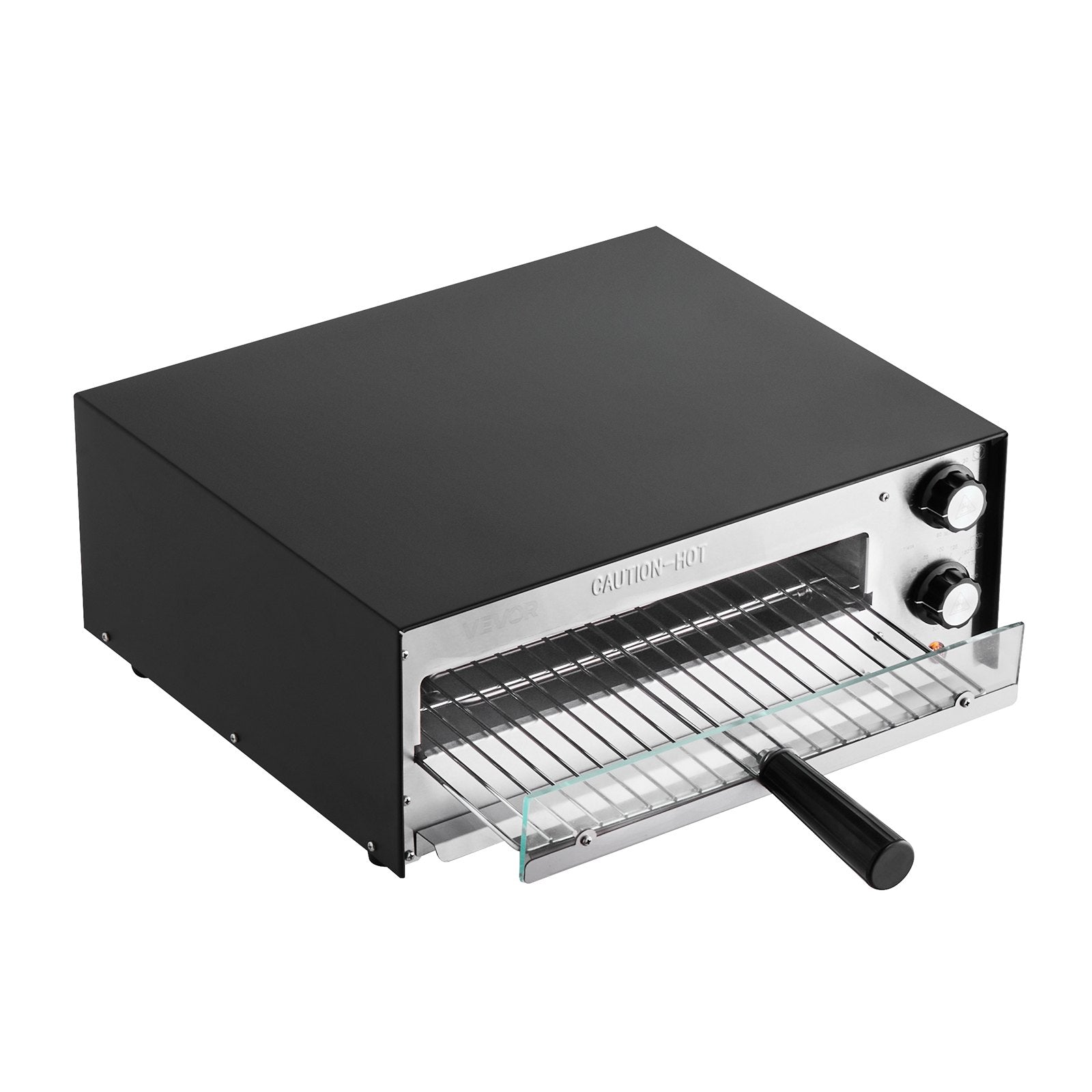 12" Commercial Electric Pizza Oven – 1450W Countertop Baker with Dual Heating & Precision Control