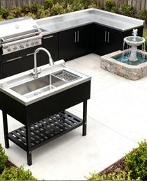 Stainless Steel Utility Sink, Freestanding Sink 1