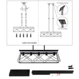 5 Lamps Farmhouse Chandelier Dining Room White - No Bulbs Unavailable Platform- CJDS
