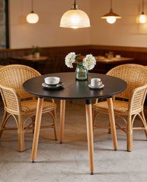 Extensible Table,DINING TABLE,OFFICE TABLE,COFFEE TABLE,wood Leg,MDF Top,100-140-180x100x75cm,black Color