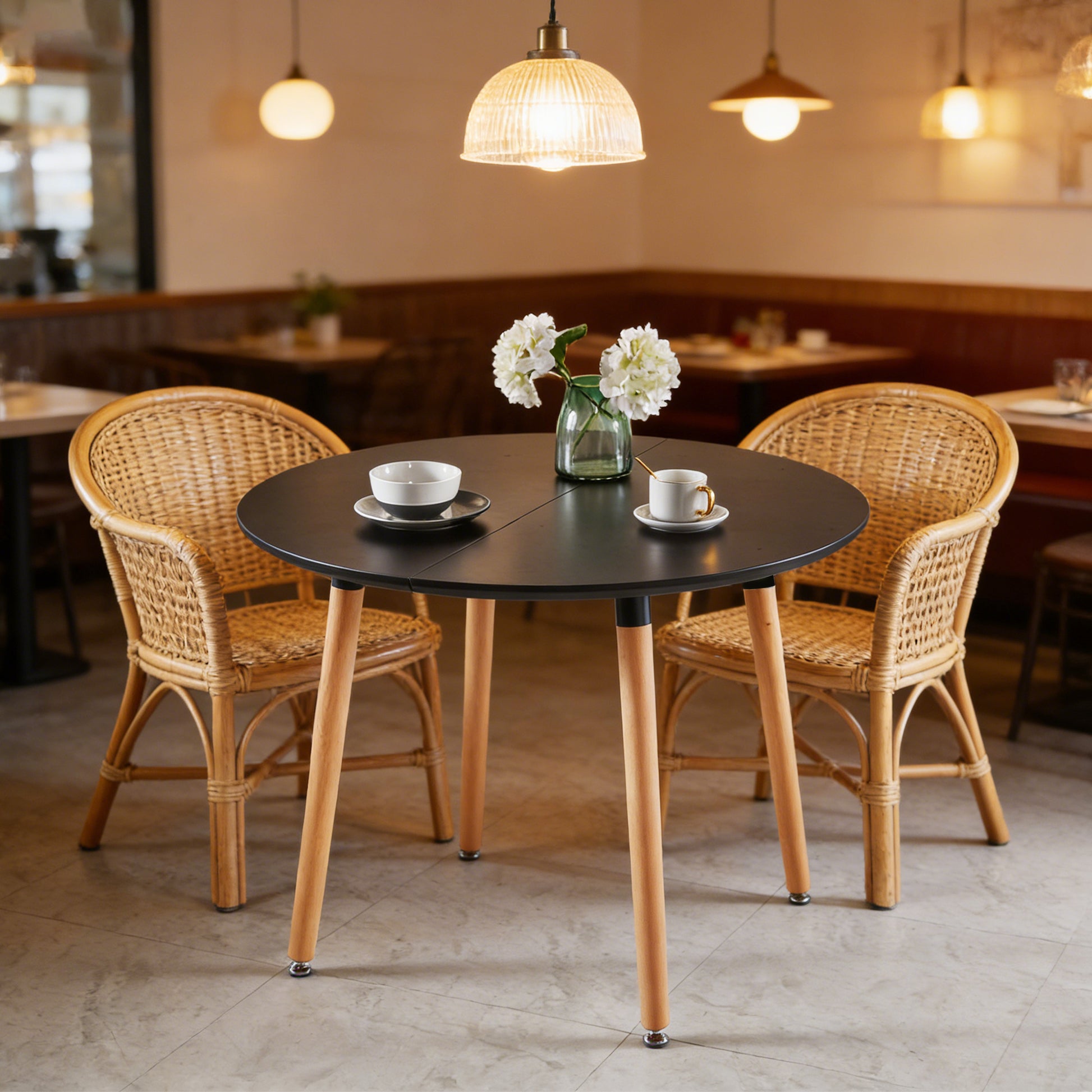 Extensible Table,DINING TABLE,OFFICE TABLE,COFFEE TABLE,wood Leg,MDF Top,100-140-180x100x75cm,black Color