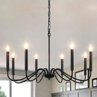 35" Gold Chandeliers for Dining Room Light Fixture Brass Chandelier