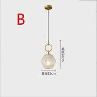 Nordic Glass Wall Lamp Beside Bedroom Bathroom Mirror Light American Style LED Wall Sconces Vintage Edison Lighting Luminaire
