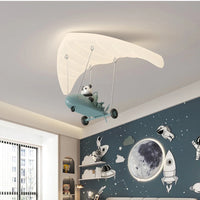 Cartoon Pilot Ceiling Lamps For Children's Room Study Bedroom LED Pendent Kids Room Boy Baby Nursery Home Decoration Chandeliers