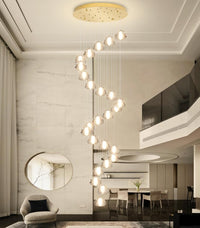 236'' Long Large Crystal Chandeliers LED Chandeliers for High Ceiling Handing Light Fixture for Entrance Hallway Foyer Staircase Lobby Gold