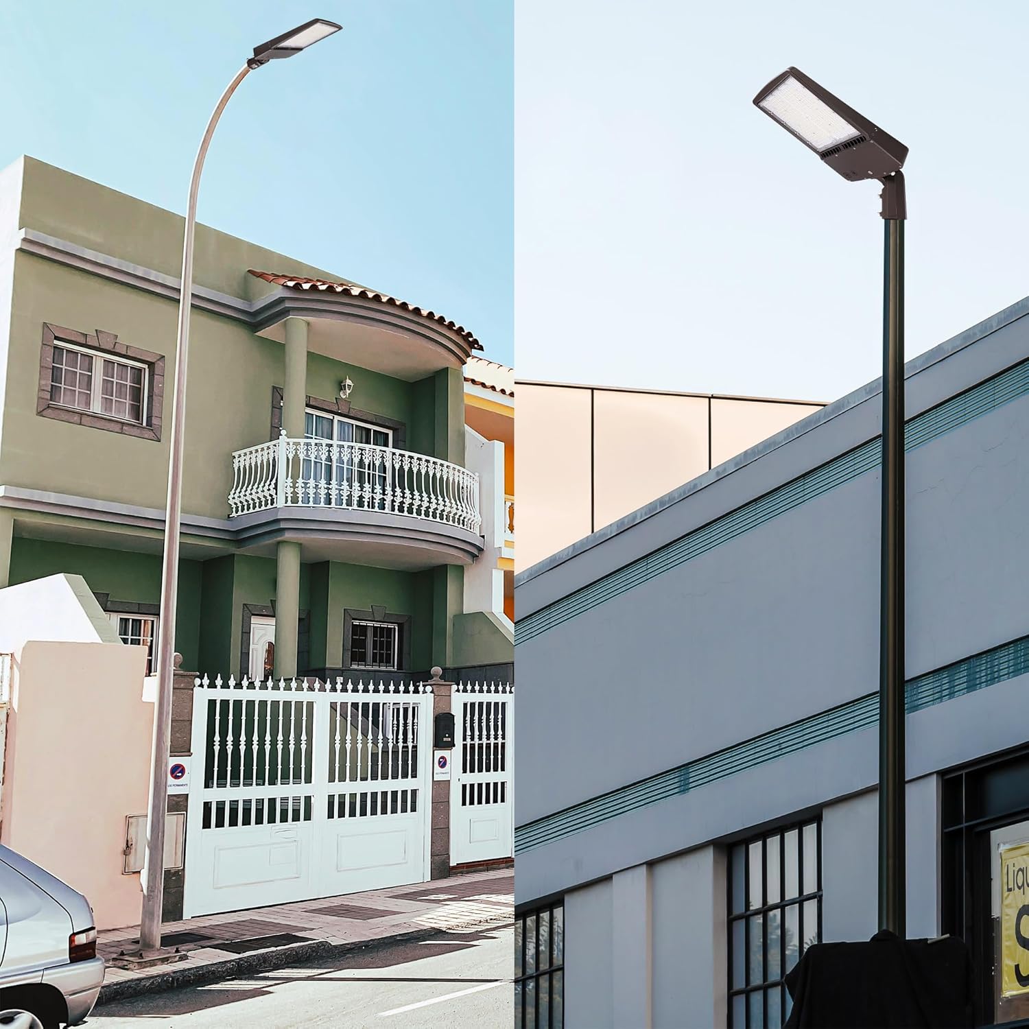 LED Shoebox 160W - 200W - 240W - 320W - 5000K - 110V Slip Fitter - Amcam