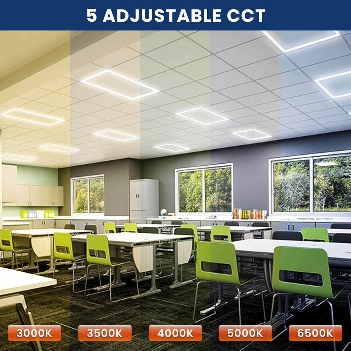 LED Panel Frame Light 2x4 Dimm - 20/30/40/50/55W - 5CCT - JS