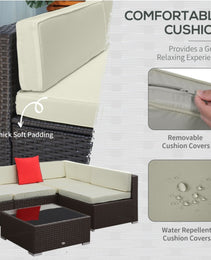 Pieces Patio Furniture Set