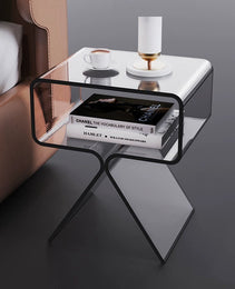 Minimalist Transparent Acrylic Side Table Sofa And Tea Table