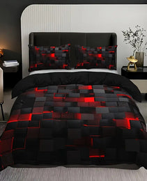 Abstract Grid Series Quilt Cover Digital Printing Bedding