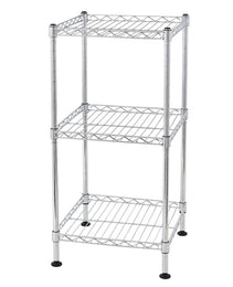 3Tier Wire Shelving Rack Metal Storage Shelf Unit For Laundry Bathroom Kitchen Pantry Closet