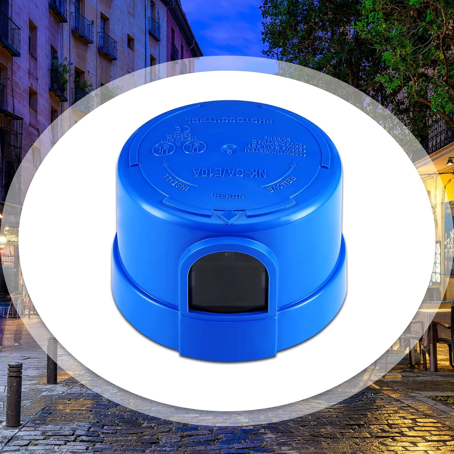 Photocell Twist Lock Photocell Sensor Auto on off Photocell Switch Dusk to Dawn Light Control Light Sensor for Outdoor Lights 120v~277v