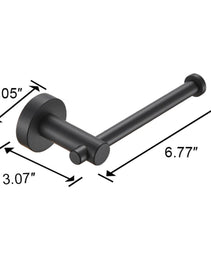 Toilet Paper Holder Matte Black Thicken Space Aluminum Toilet Roll Holder For Bathroom, Kitchen, Washroom Wall Mount