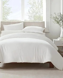 Serta Simply Clean Pleated Duvet Cover Twin