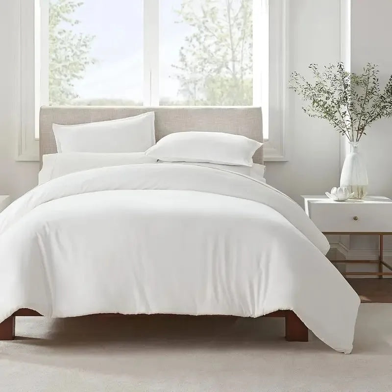 Serta Simply Clean Pleated Duvet Cover Twin