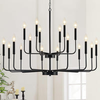 Gold Chandeliers for Dining Room Light Fixture，D44 Inch