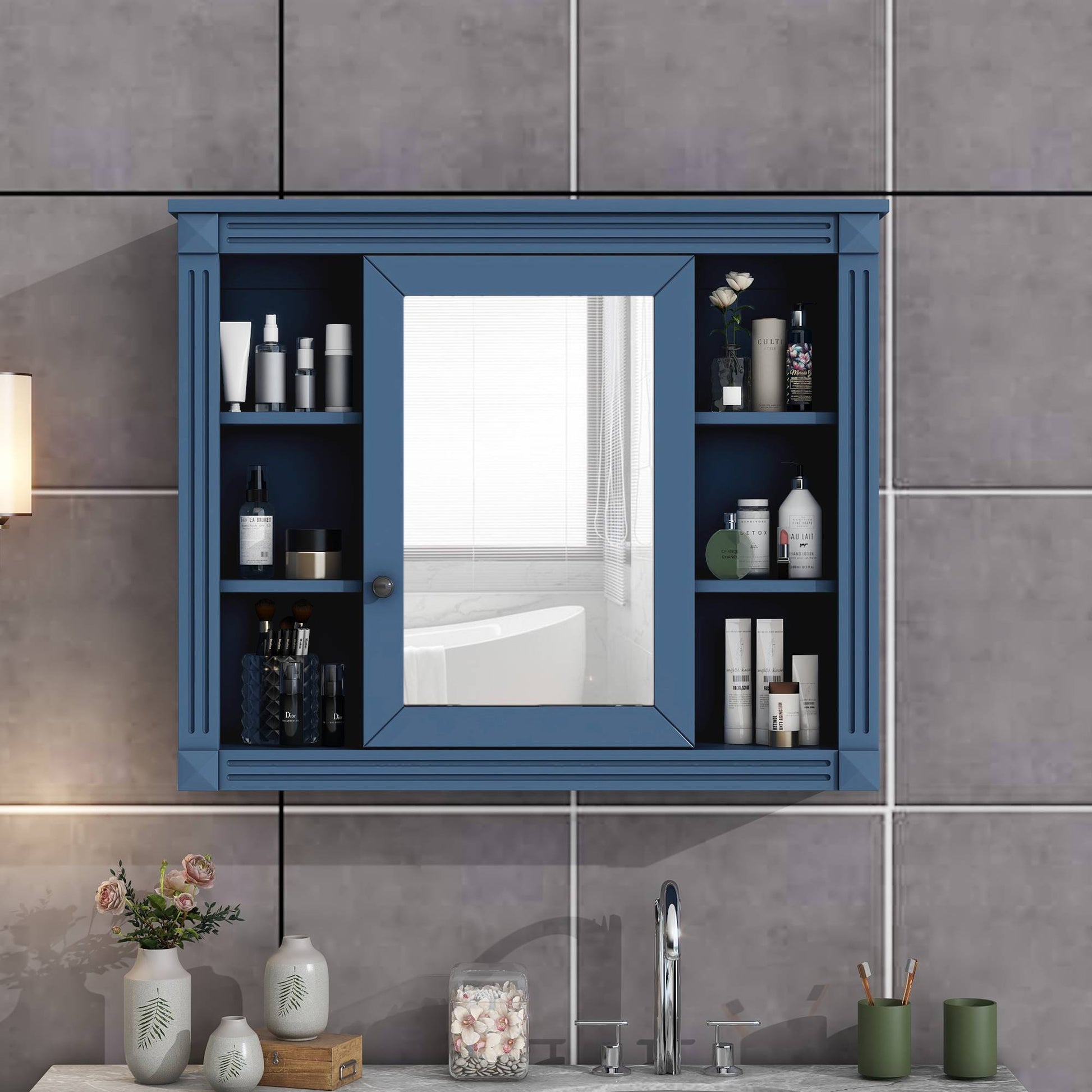 Wall Mounted Bathroom Storage Cabinet Modern Wall Cabinet With Mirror Mirror Cabinet