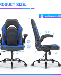 PU Leather Ergonomic Office Chair Swivel Computer Gaming Chair With Lumbar Support
