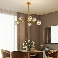 Sputnik Chandeliers for Dining Room，6 Lights D25'' Inch