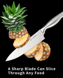 Kitchen Knife Set, 15 Pieces Knife Set With Block, Knives Set For Kitchen, Silver Hollow Ergonomic Handle For Chef Knife Set, Kitchen Shears,Black Knife Block Set