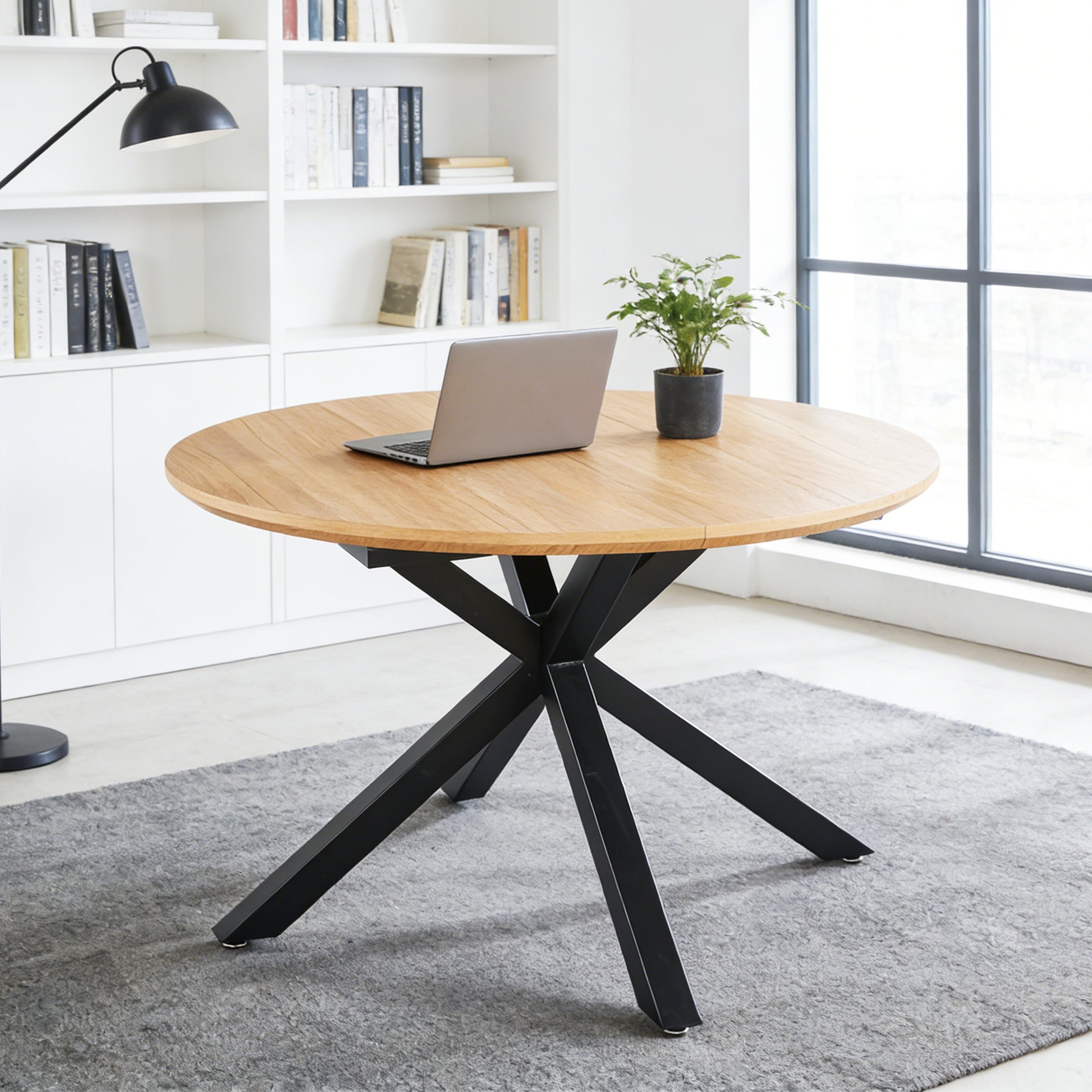 Extendable  Table,DINING TABLE,OFFICE TABLE,COFFEE TABLE,metal Leg,MDF Top,120 -160x120x75cm