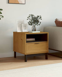 FLAM side table 50x50x50 cm solid pine wood