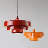 Medieval Retro LED Ceiling Chandelier Orange Pendant Lamp Dining Room Restaurant Home Decor Lighting for Cafe Bar Hanging Lights