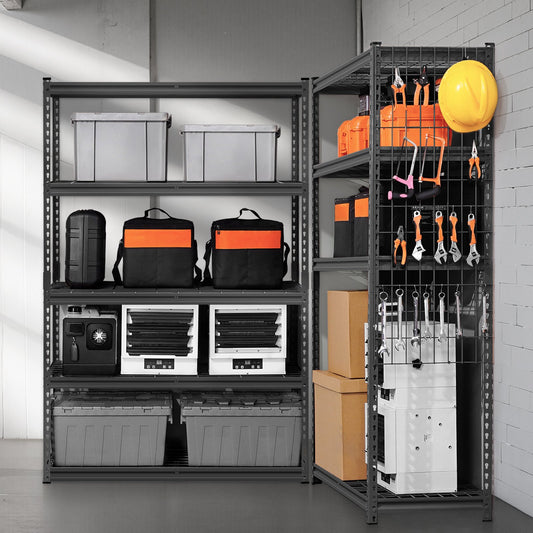 Storage Shelves 5 Tier Adjustable Heavy Duty Garage Shelving Units 2500 Lbs