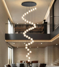 236'' Long Large Crystal Chandeliers LED Chandeliers for High Ceiling Handing Light Fixture for Entrance Hallway Foyer Staircase Lobby Gold