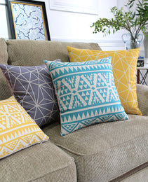 Nordic Color Geometric Throw Pillows