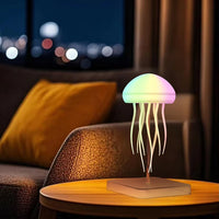 Cute Jellyfish Night Light RGB Gradient Cute Jellyfish Bedside Lamp Voice Control Type-C Charging LED Night Lamp