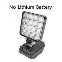 Portable Cordless Work Light For Makita 18V Battery Floodlight Flashlight 14.4‑20V Lamp BL1830 BL1840 With USB Output