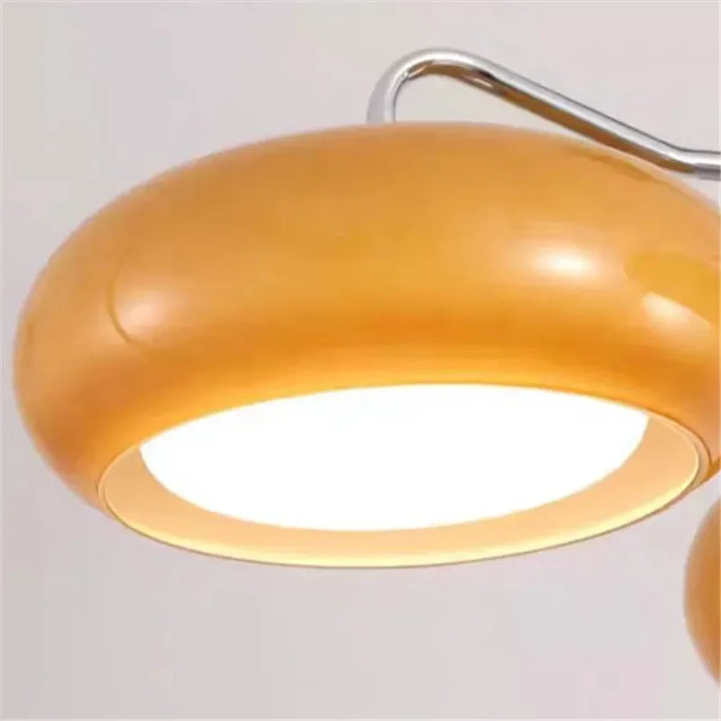Retro Bauhaus Brass Glass Ceiling Lamp for Livingroom Bedroom Beside Entrance Corridor Balcony Home Stay Japanese Creative Light