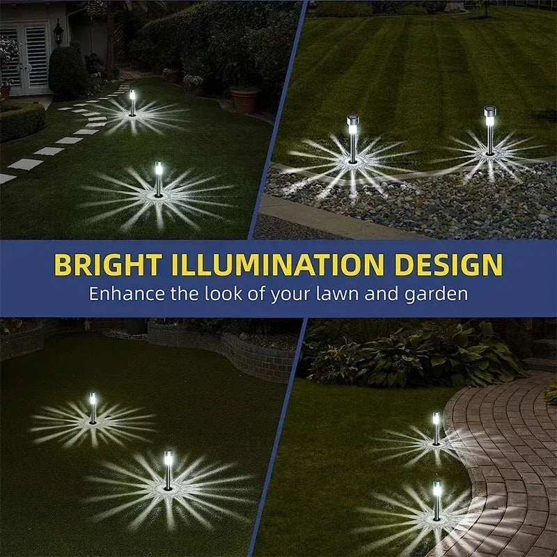 10Pack Solar Outdoor Garden Lantern Lights Solar Powered Waterproof Landscape Lighting for Pathway Yard Lawn Patio Decor