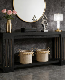 Console Table, 2-Tier Side Table,Sofa Table