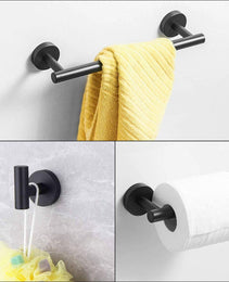 3-piece Set Of Bathroom Hanger Towel Rails
