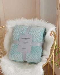 Solid Color Flannel Wheat Grain Blanket Children's Blankets